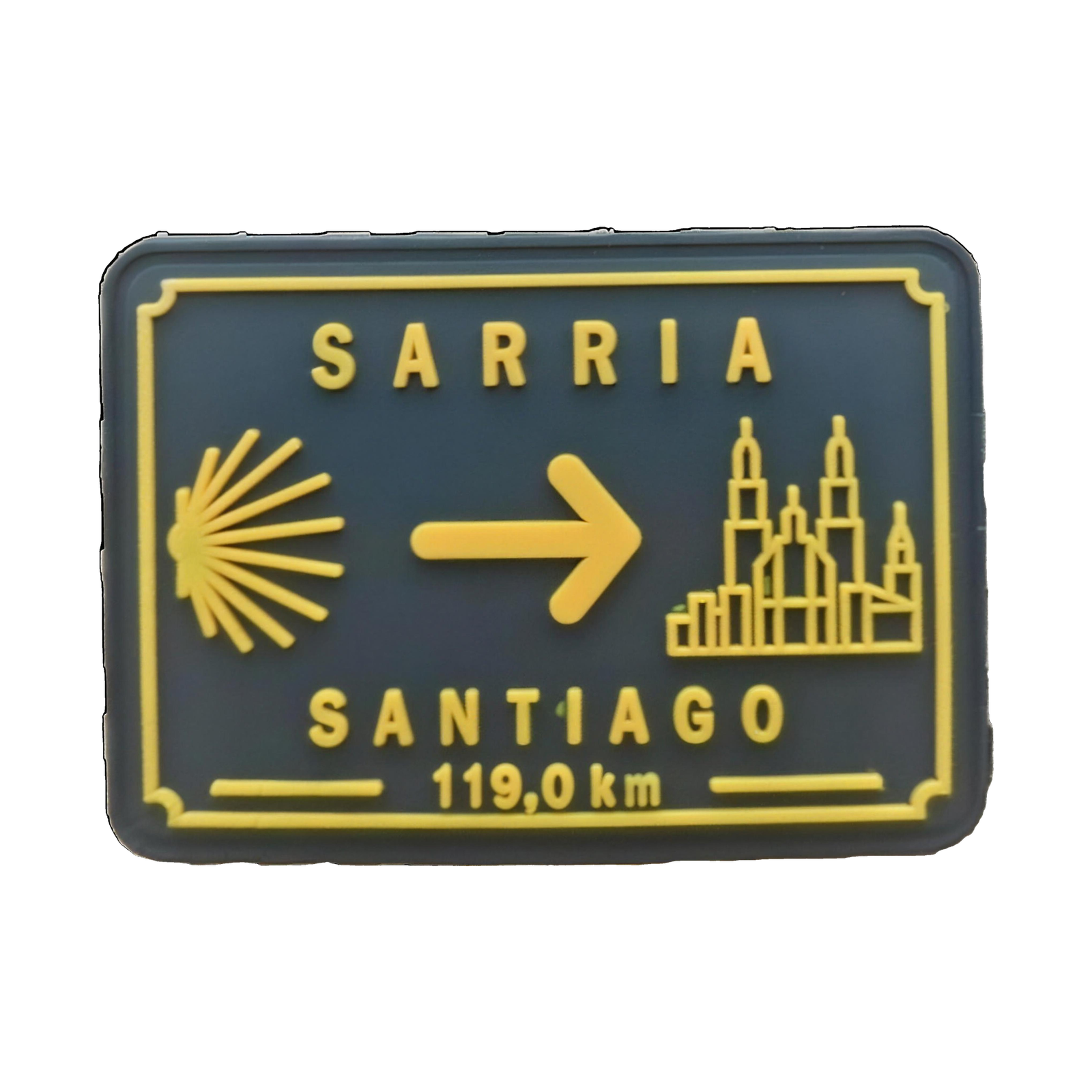 Parche mojon Sarria-Santiago 119km HD